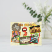 Scenes uit San Antonio, Texas Briefkaart (Staand voorkant)