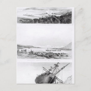 Scènes van de "Beagle" die worden gerepareerd Briefkaart