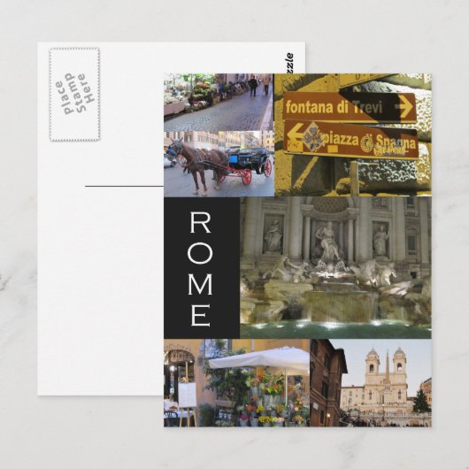 Scènes van de Briefkaarten van Rome (Voorkant / Achterkant)