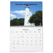 Scènes van de buitenbanken kalender (Feb 2027)