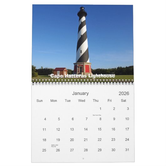 Scènes van de buitenbanken kalender (Jan 2026)