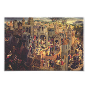 Scènes van de Kruisiging van Christus Foto Afdruk