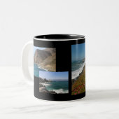 Scènes van de kuststrook van de Stille Oceaan Tweekleurige Koffiemok (Voorkant links)
