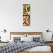 Scènes van de Passie en de Zagen Canvas Afdruk (Insitu (Slaapkamer))