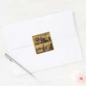 Scènes van de Passie (paneel) Vierkante Sticker (Envelop)