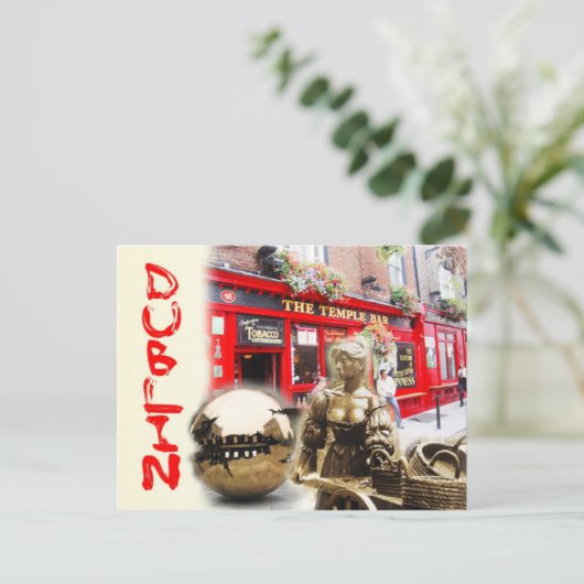 Scènes van Dublin, Ierland Briefkaart (Staand voorkant)