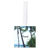 Scènes van Hawaii Kubus Ornament (Voorkant)