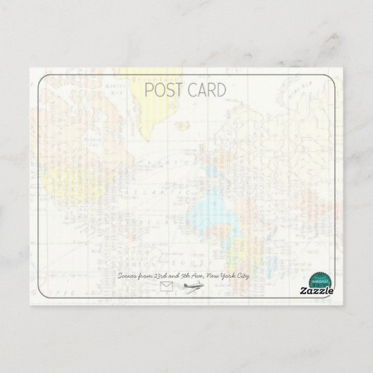 Scènes van het Briefkaart van 23e en 5e Ave New Yo (Achterkant)