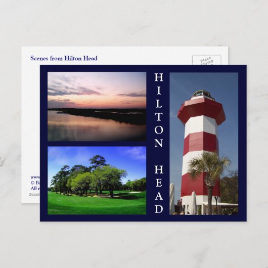 Scènes van Hilton Head Briefkaart (Voorkant / Achterkant)