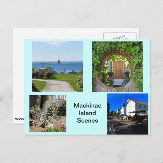 Scènes van Mackinac Briefkaart (Voorkant / Achterkant)