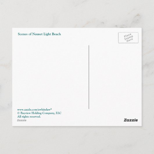 Scènes van Nauset Light Beach Briefkaart (Achterkant)