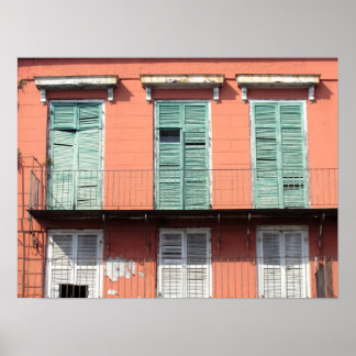 Scènes van New Orleans I Poster