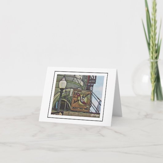 Scènes van New Orleans Notecard Bedankkaart (Voorkant)