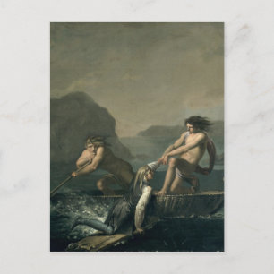 Scenes van 'Niels Klim's ondergrondse reis' Briefkaart