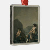 Scenes van 'Niels Klim's ondergrondse reis' Metalen Ornament (Rechts)