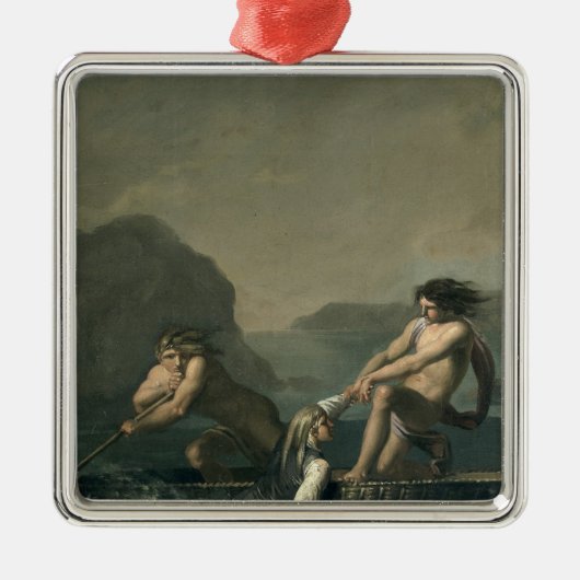 Scenes van 'Niels Klim's ondergrondse reis' Metalen Ornament (Voorkant)