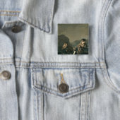 Scenes van 'Niels Klim's ondergrondse reis' Vierkante Button 5,1 Cm (In situ)