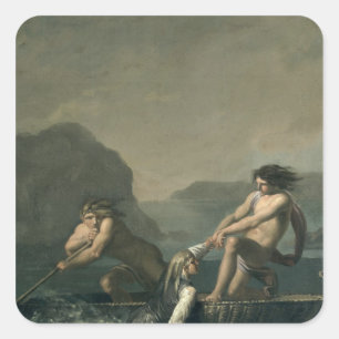 Scenes van 'Niels Klim's ondergrondse reis' Vierkante Sticker