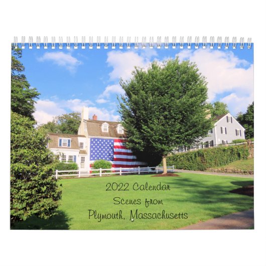 Scènes van Plymouth Massachusetts Calendar Kalender (Hoes)