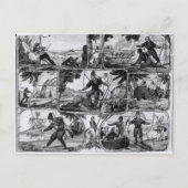Scenes van 'Robinson Crusoe' van Daniel Defoe Briefkaart (Voorkant)