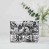 Scenes van 'Robinson Crusoe' van Daniel Defoe Briefkaart (Staand voorkant)