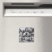Scenes van 'Robinson Crusoe' van Daniel Defoe Magneet (Insitu (Vaatwasser))