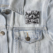 Scenes van 'Robinson Crusoe' van Daniel Defoe Vierkante Button 5,1 Cm (In situ)