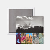 Scènes van Sedona Collage Photo Magnet (Voorkant / Achterkant)