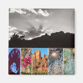 Scènes van Sedona Collage Photo Magnet (Voorkant)