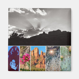 Scènes van Sedona Collage Photo Magnet