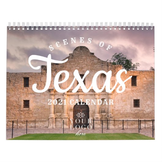 Scènes van Texas 2021 Custom Logo endar Kalender (Hoes)