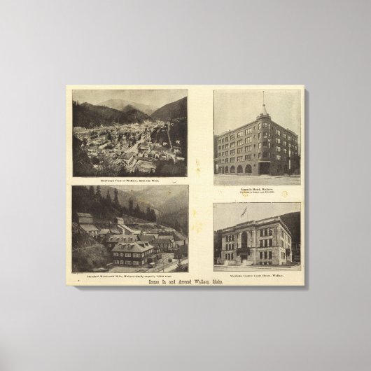 Scenes, Wallace, Idaho Canvas Afdruk (Voorkant)