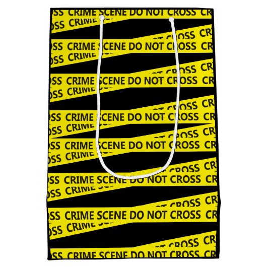 Scènetape politie misdaad medium cadeauzakje (Achterkant)