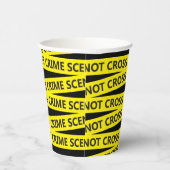 Scènetape politie misdaad papieren bekers (Rechts)