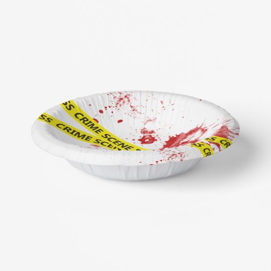 Scènetape politie misdaad papieren kommen (Gebogen)