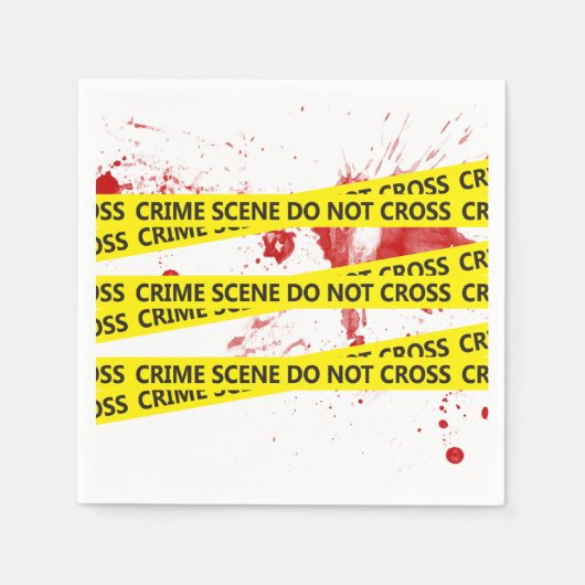 Scènetape politie misdaad servet (Voorkant)
