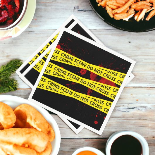 Scènetape politie misdaad servet