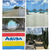 Scenic Beach and Desert Aruba Douchegordijn (Voorkant)