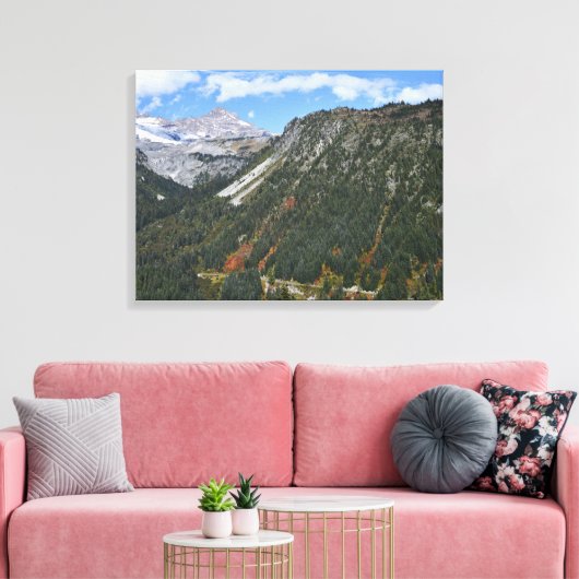 Scenic Canyon Autumn Color Landscape Canvas Afdruk (Insitu (Woonkamer))
