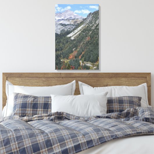 Scenic Canyon Autumn Color Landscape Canvas Afdruk (Insitu (Slaapkamer))