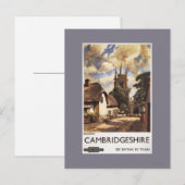 Scenic Country View British Railways Poster Briefkaart (Voorkant / Achterkant)