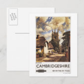 Scenic Country View British Railways Poster Briefkaart (Voorkant / Achterkant)