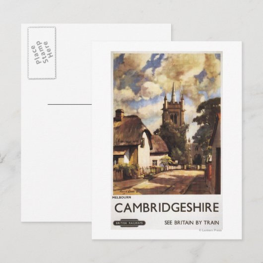 Scenic Country View British Railways Poster Briefkaart (Voorkant / Achterkant)