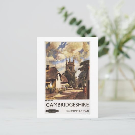 Scenic Country View British Railways Poster Briefkaart (Staand voorkant)