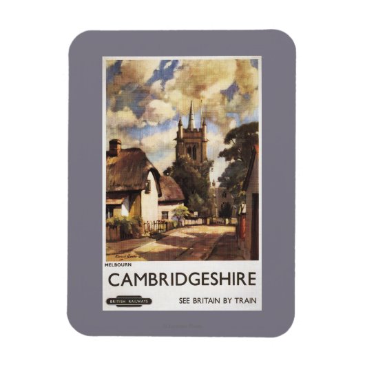 Scenic Country View British Railways Poster Magneet (Verticaal)