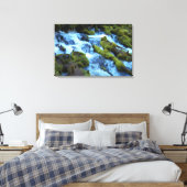 Scenic Forest Waterfall Landscape Canvas Afdruk (Insitu (Slaapkamer))