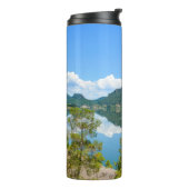 Scenic Lake Mountain Reflection Photo Thermosbeker (Gedraaid links)