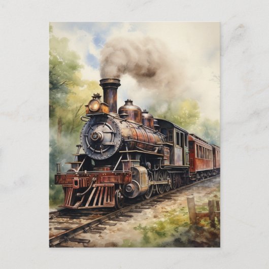 Scenic Landscape a Victorian Train Briefkaart (Voorkant)