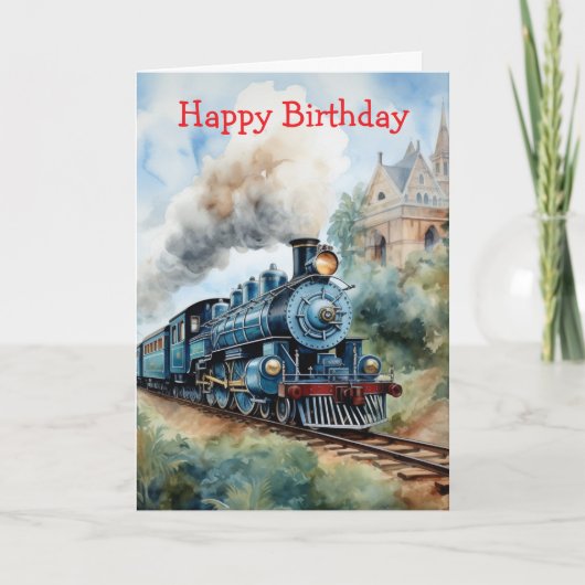 Scenic Landscape a Victorian Train Kaart (Voorkant)