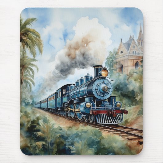 Scenic Landscape a Victorian Train Muismat (Voorkant)